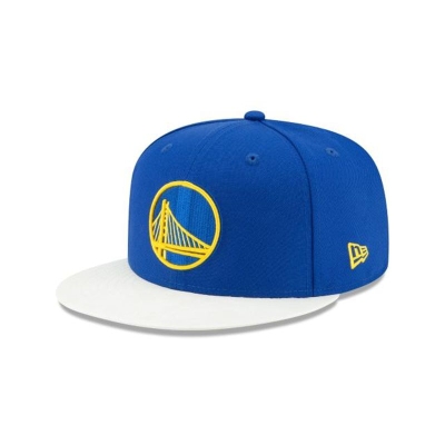 Sapca New Era Golden State Warriors NBA Visor Flare 9FIFTY Snapback - Albastri